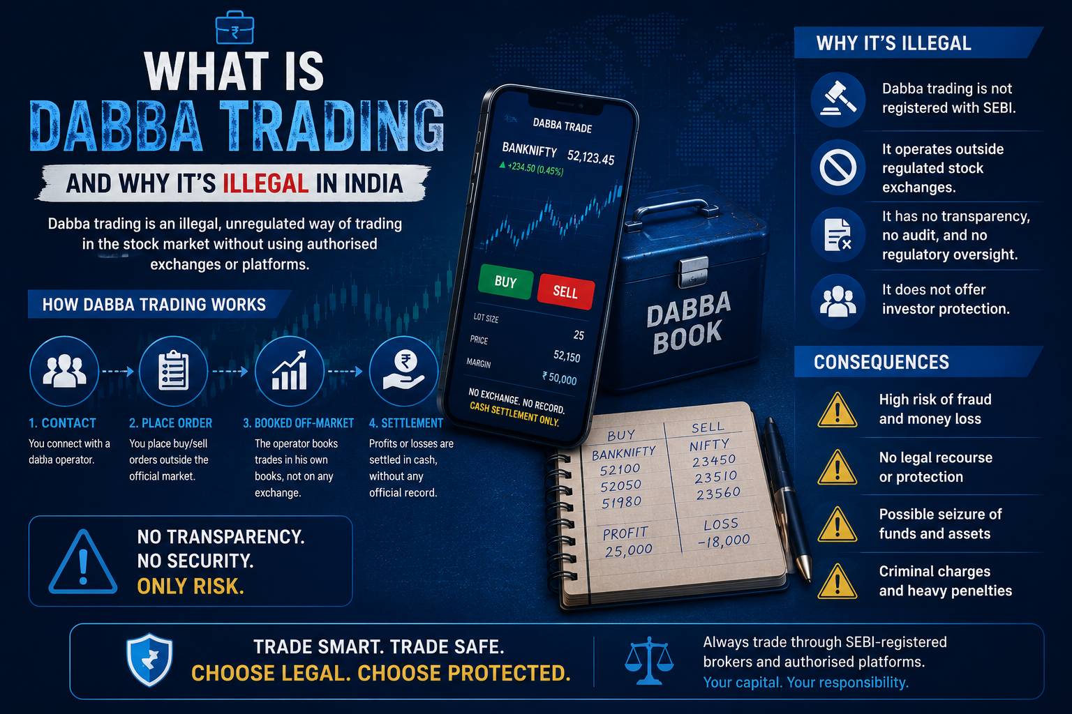 How dabba trading operates outside recognised stock exchanges