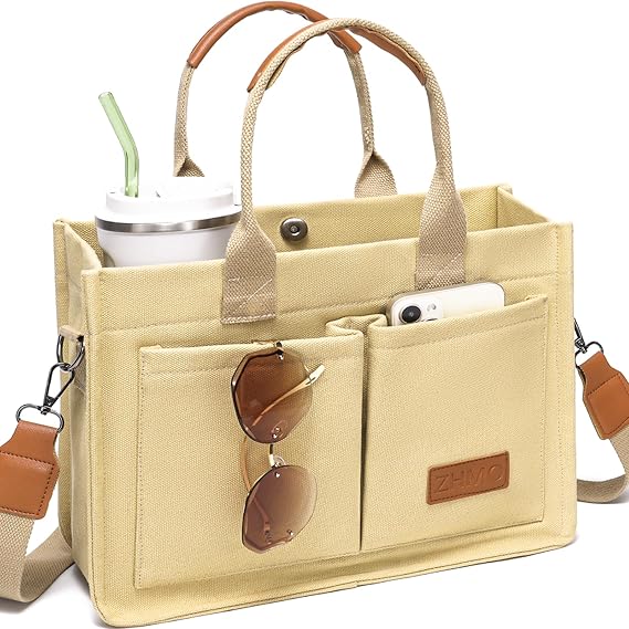 ZHMO Canvas Tote Bag for Women.
