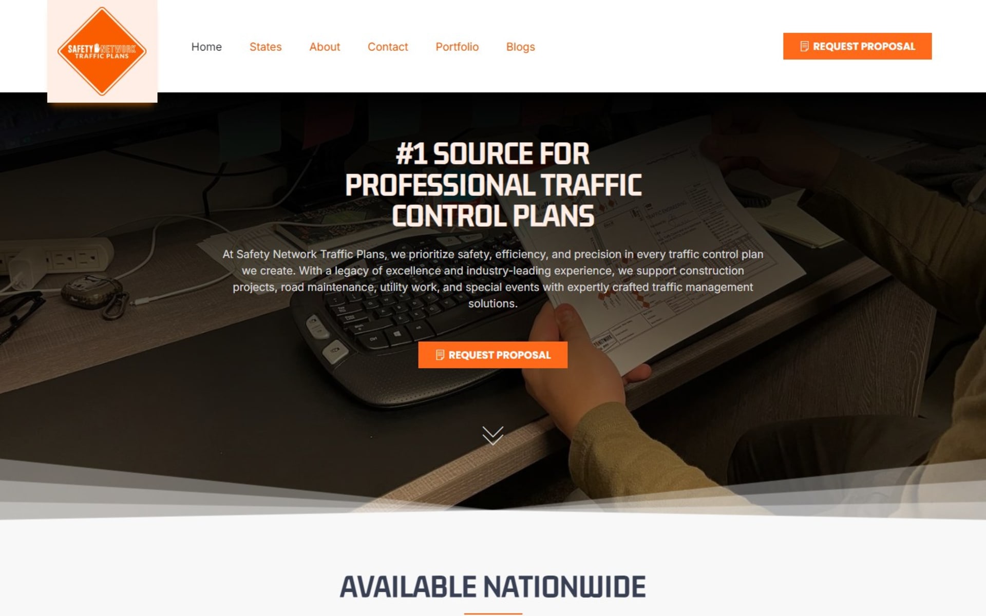 Nationwide traffic plans site for Safety Network Traffic Plans