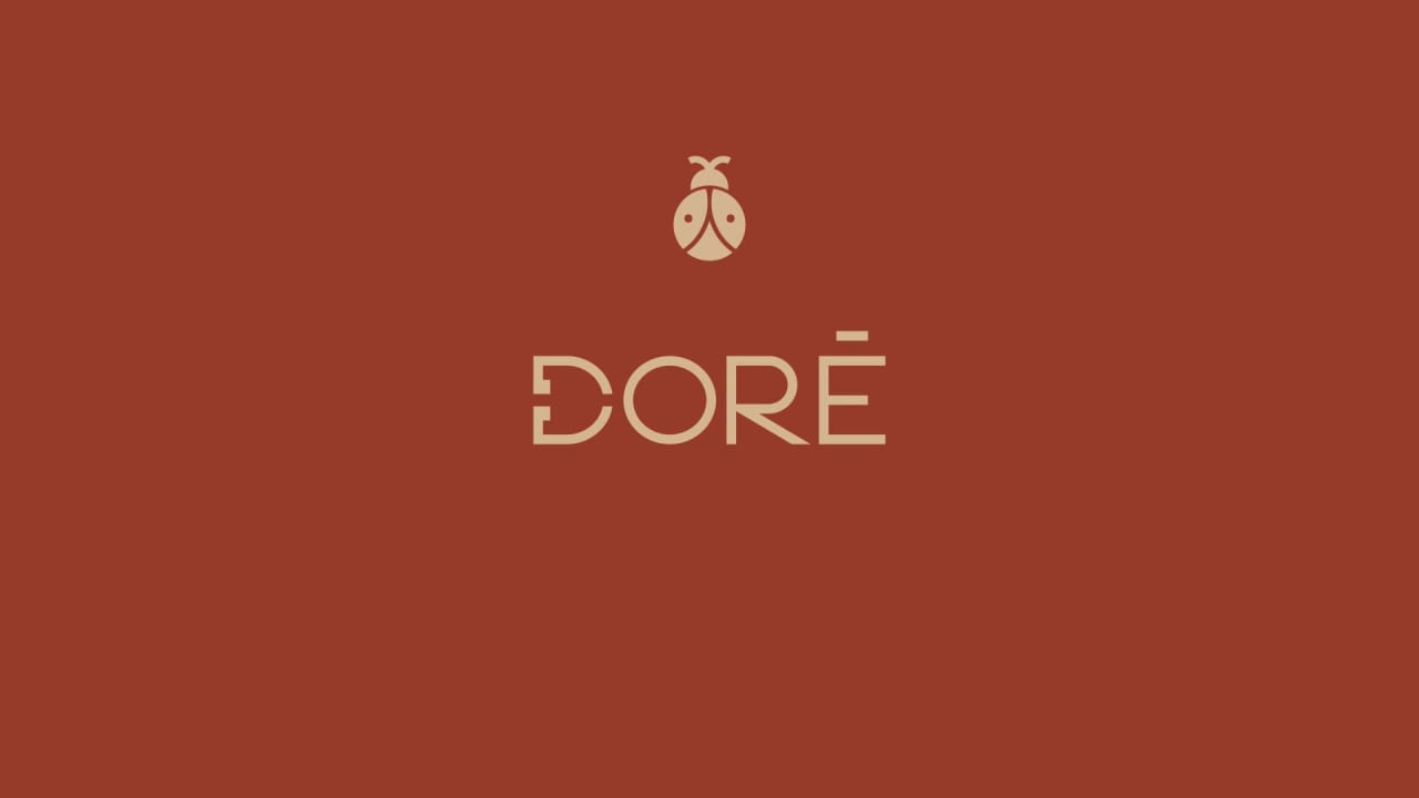 Dore — Flat reveal on terracotta, 20-second timing