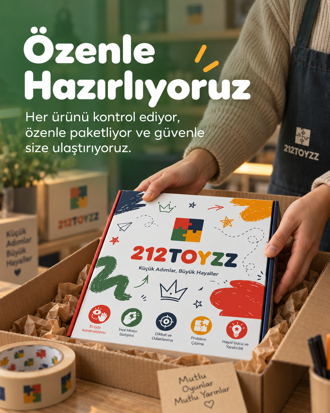 212 Toyzz paketleme süreci