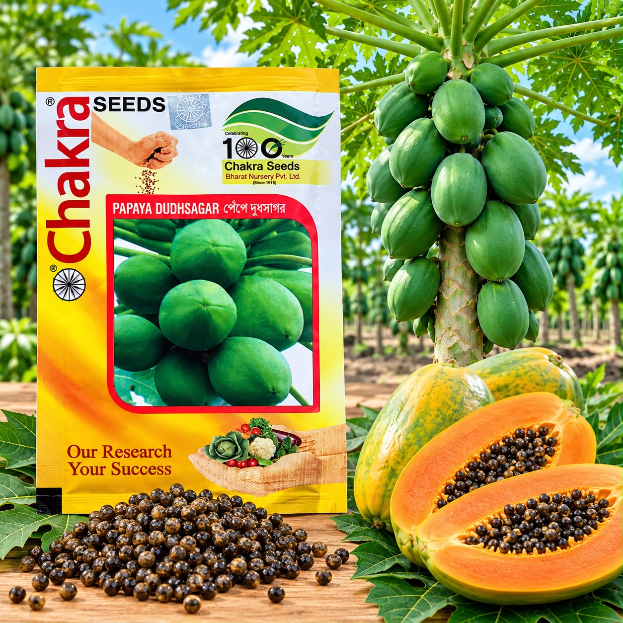 দুধসাগর পেঁপের বীজ – চক্র সিডস