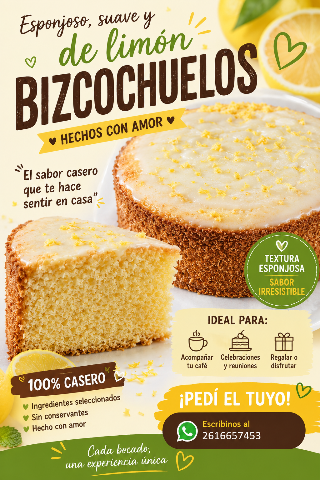 Bizcochuelo de Limón