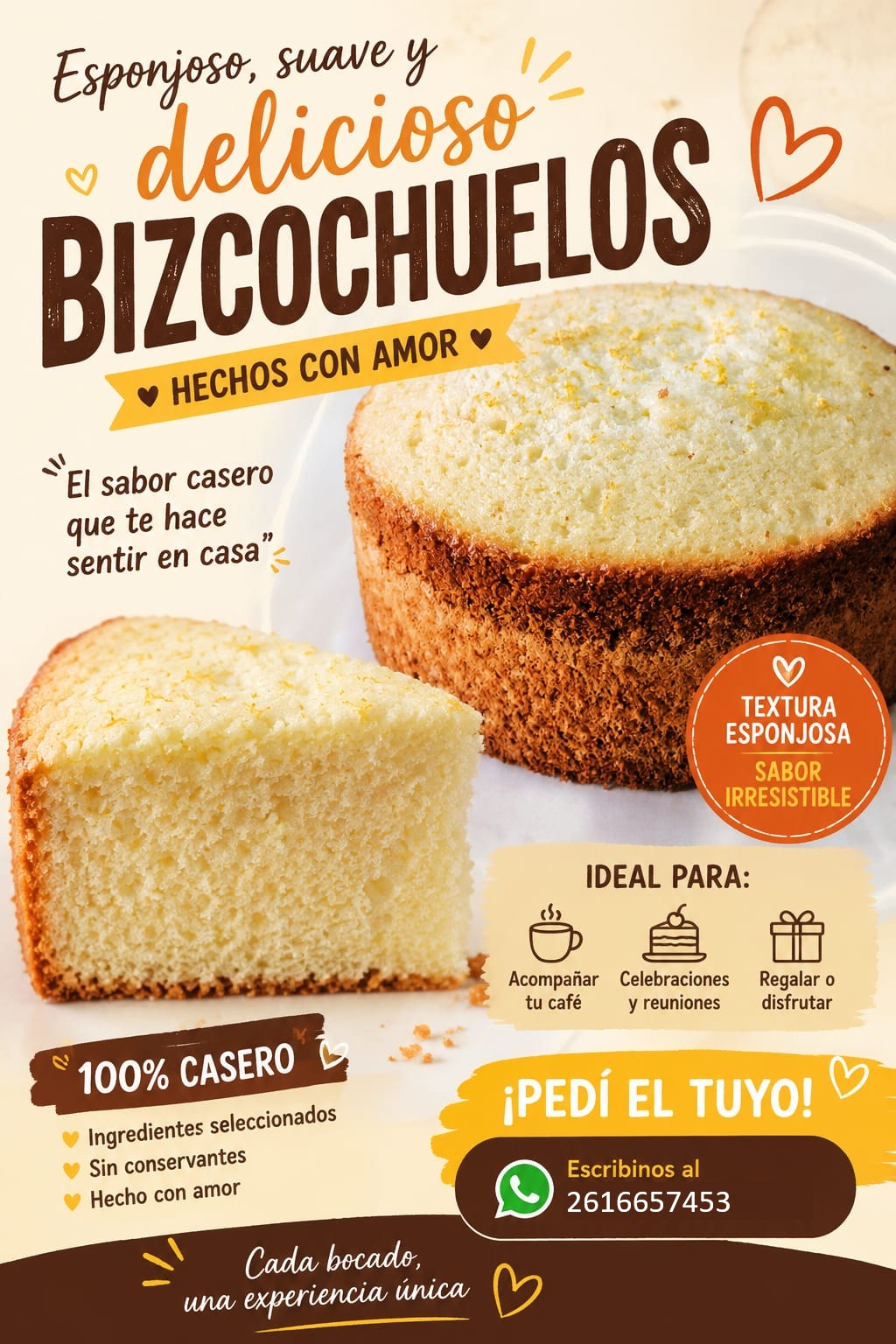 Bizcochuelo de Naranja