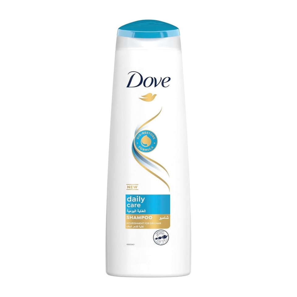 DOVE Shampoo for dry hair, Daily Care, nourishing care for up to 100% softer* hair, 400ml