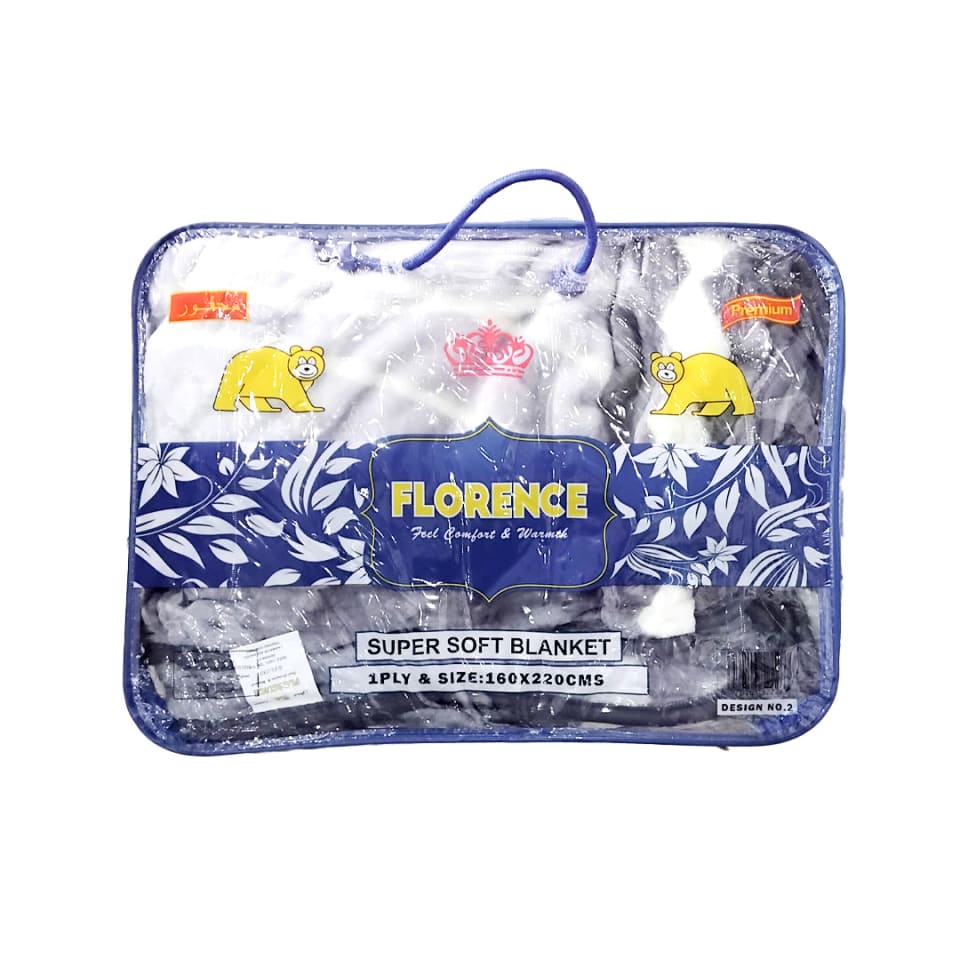 Florence Super Soft Blanket (1PLY & Size:160x220MS)