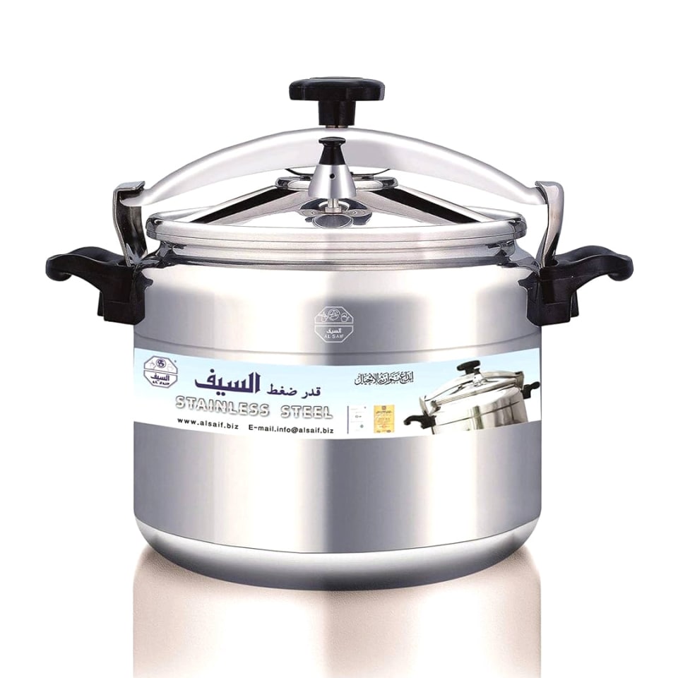 ALSAIF Aluminum Pressure Cooker Size: 6 Liter
