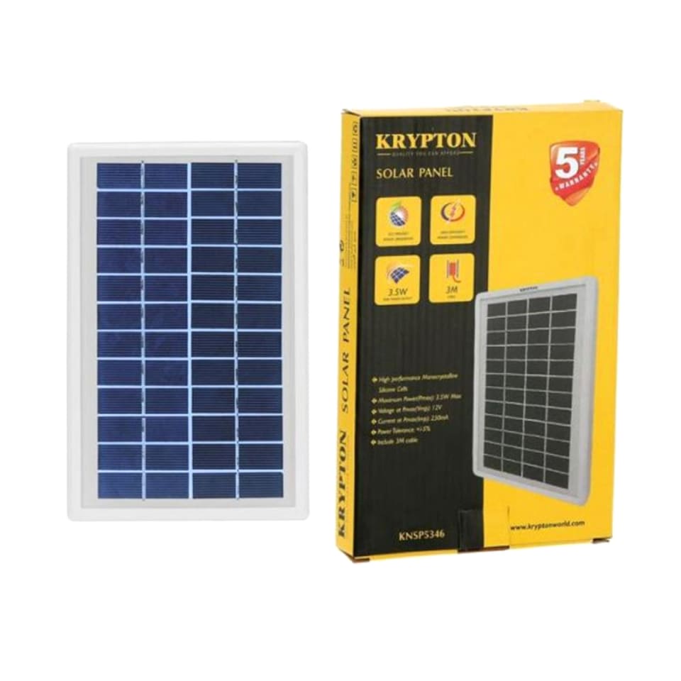 Krypton KNSP5346 Max Power Solar Panel 3.5W