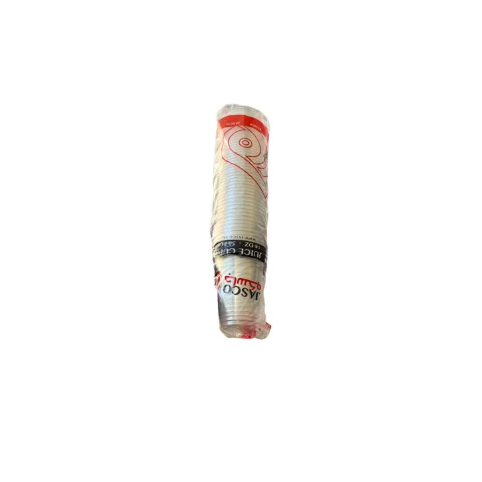جاسكو أكواب عصير 14 أونصة بغطاء 20×50