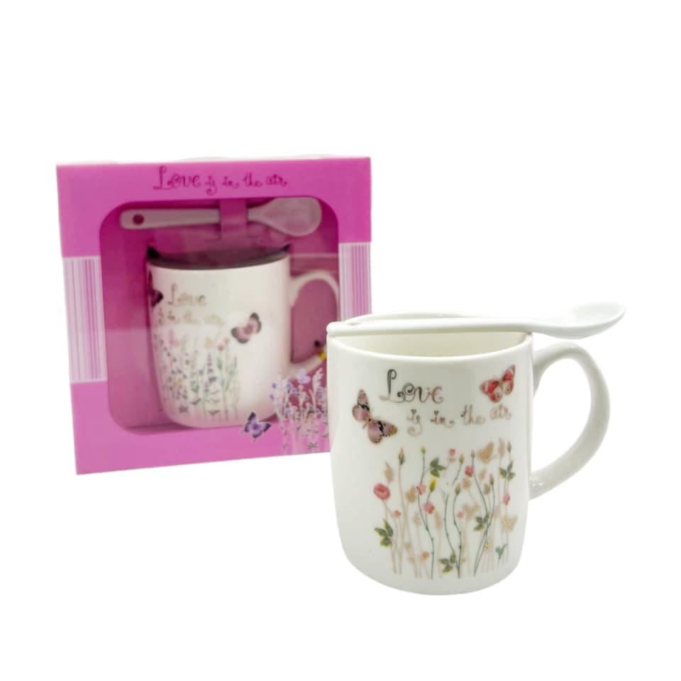 Ceramic Cup with Spoon