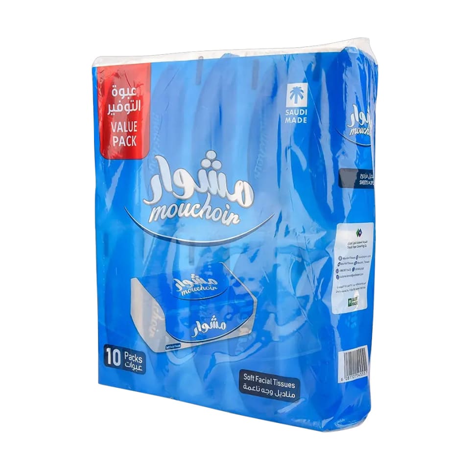Mouchoir Tissue 160 Sheets X2ply X 10 Packs
