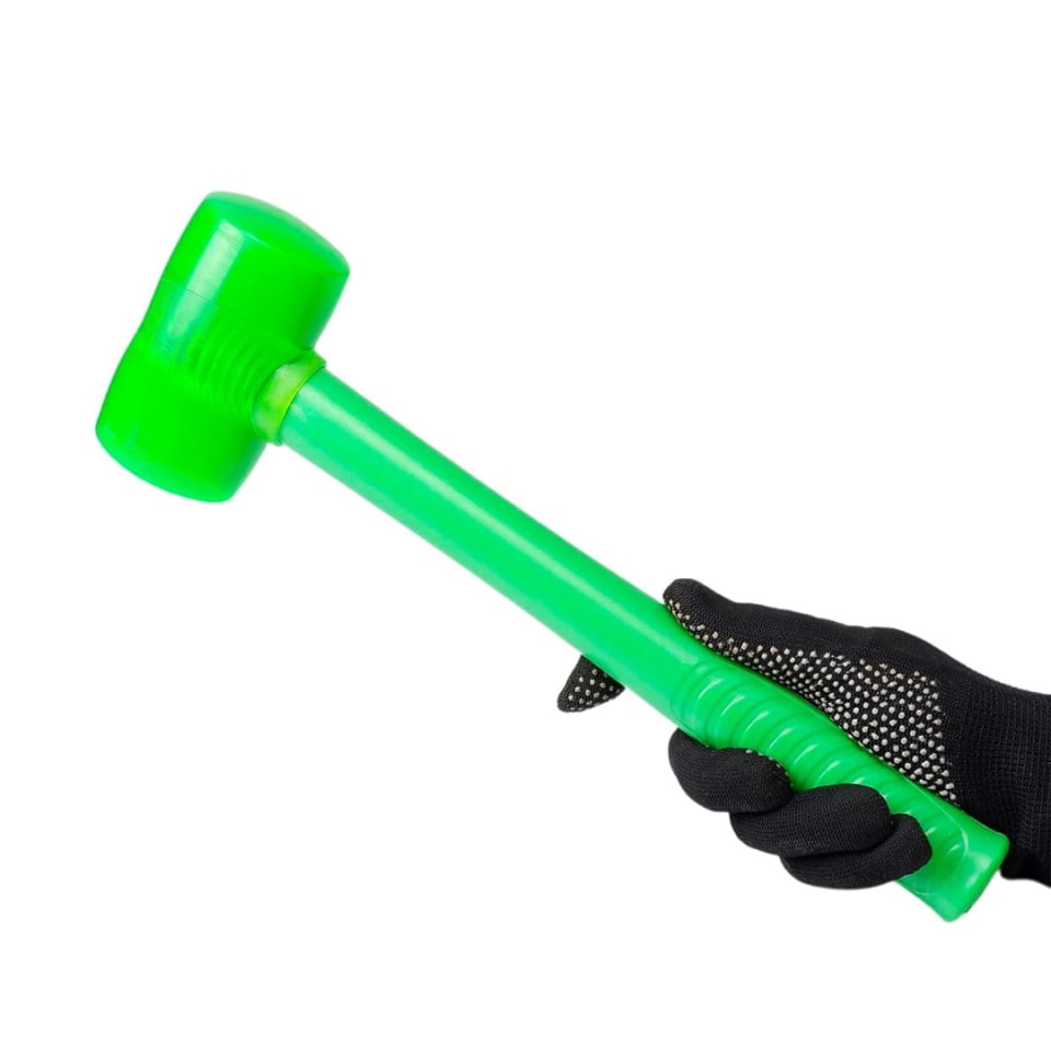 VersaMarts Rubber Mallet Hammer – 200g Non-Slip Grip Soft Face Hammer for Tiles