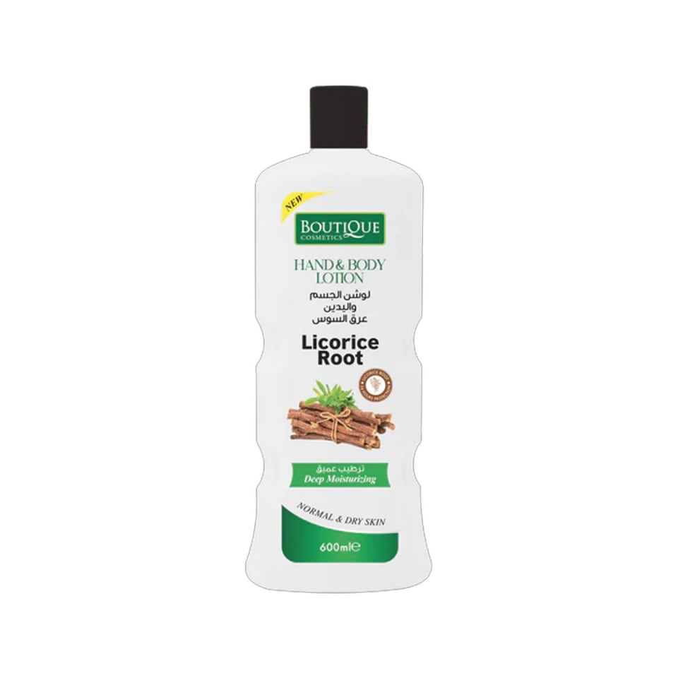 Boutique Licorice Root Hand & Body Lotion 600ml