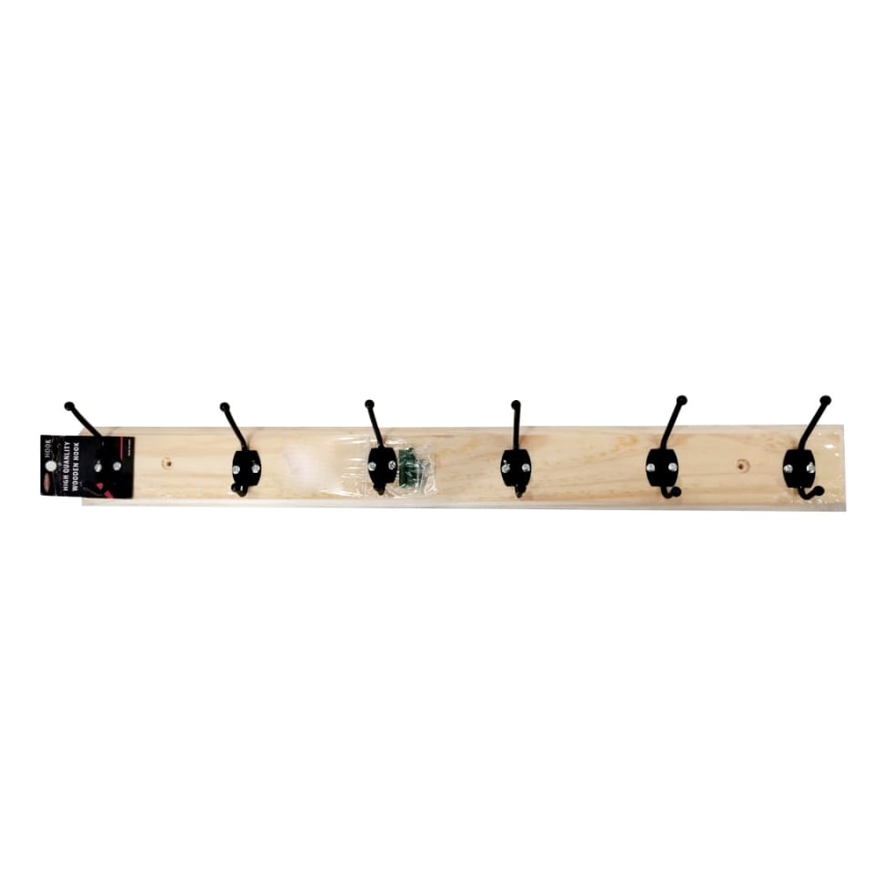 Sook 6 hook Wooden Hanger – 99940768