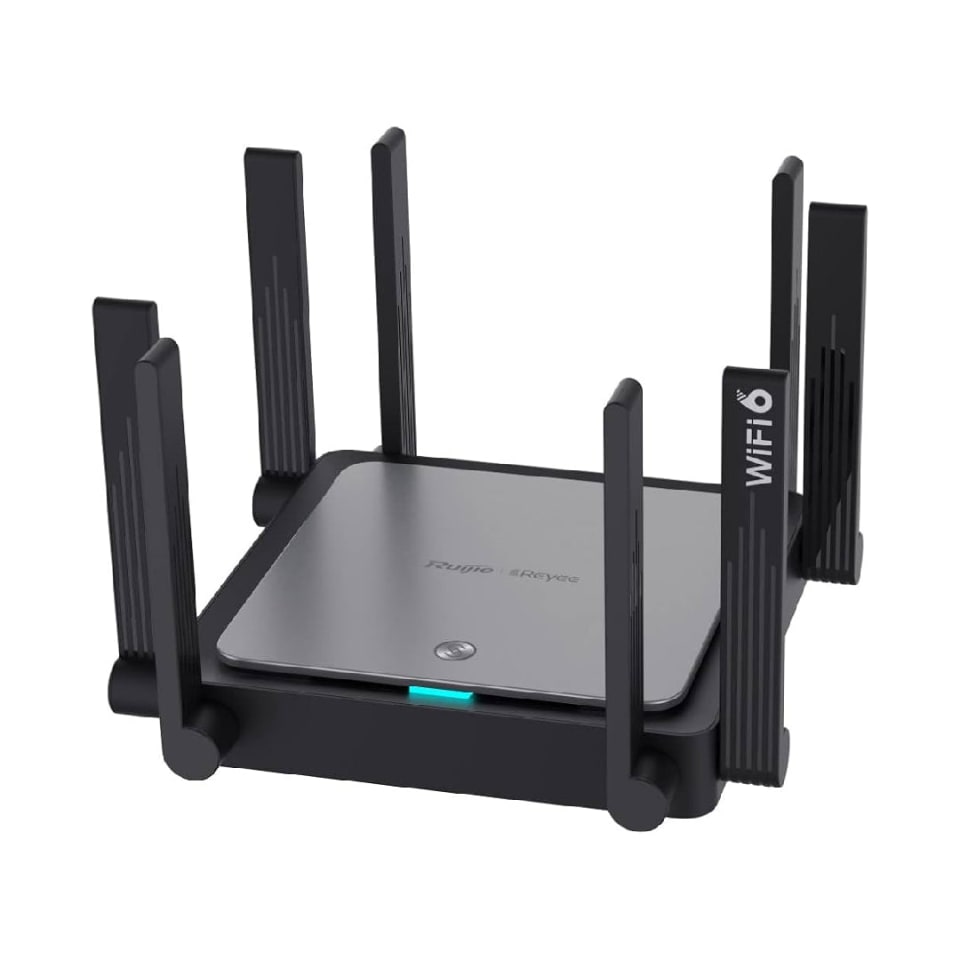 رويجي ريي راوتر شبكي جيجابت ثنائي النطاق Wi-Fi 6 طراز RG-EW3200GX Pro
