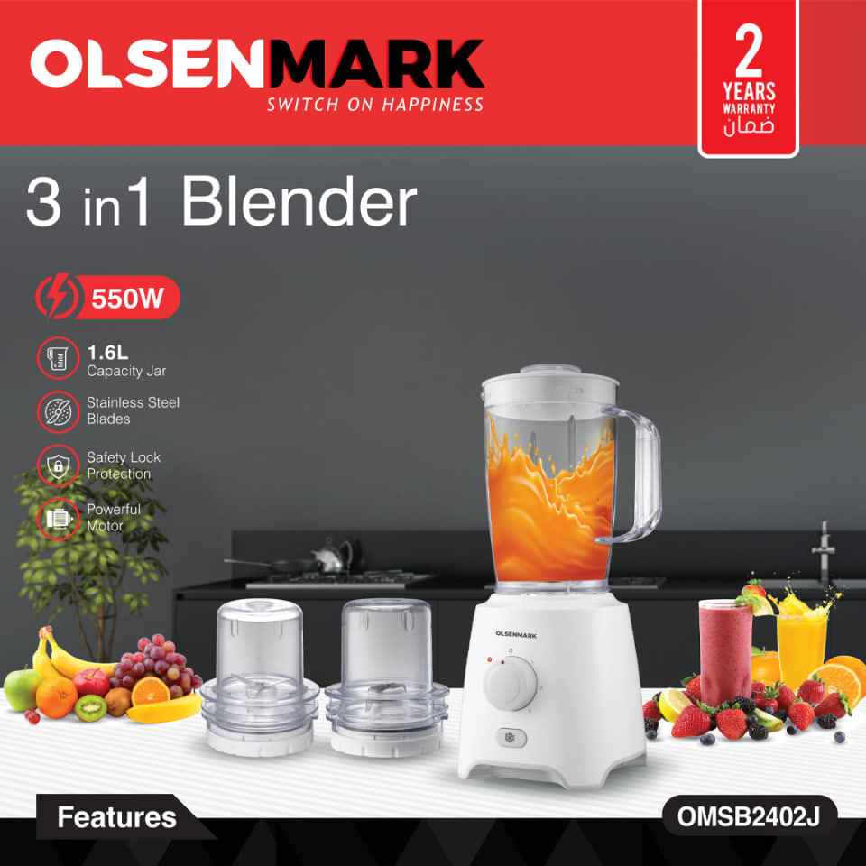 Olsenmark 3in1 Blender OMSB2402J 550W