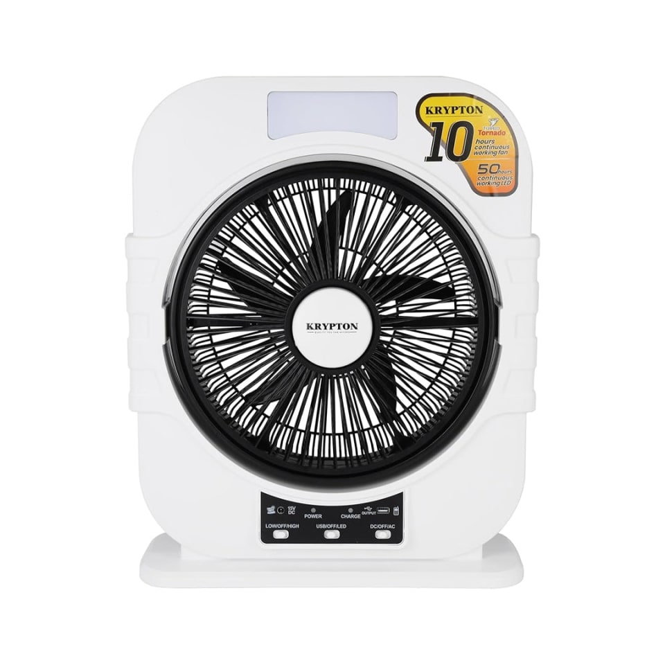 Krypton Rechargeable 12" Box Fan KNF6580
