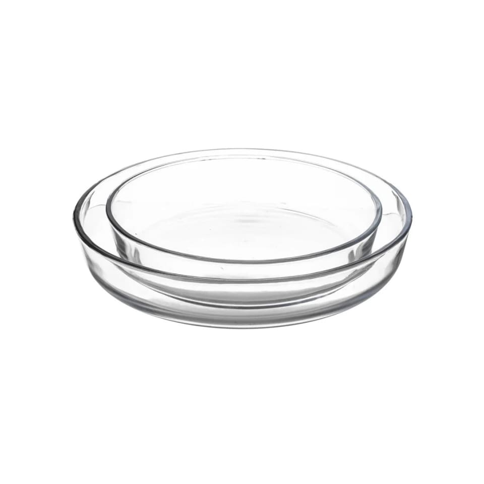 Basurrah Borosilicate Glass Bakeware 2PCSc Round