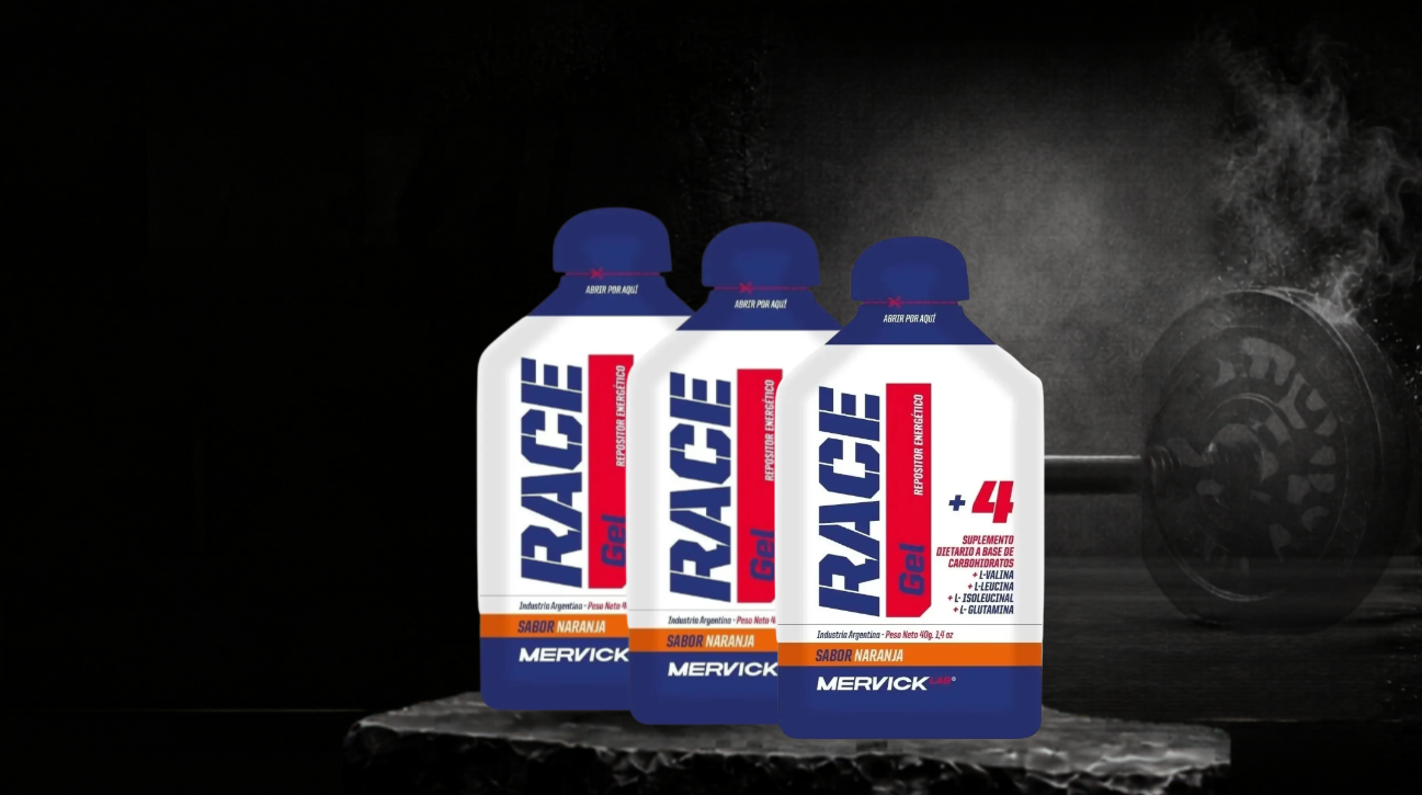 MERVICK RACE GEL - NARANJA