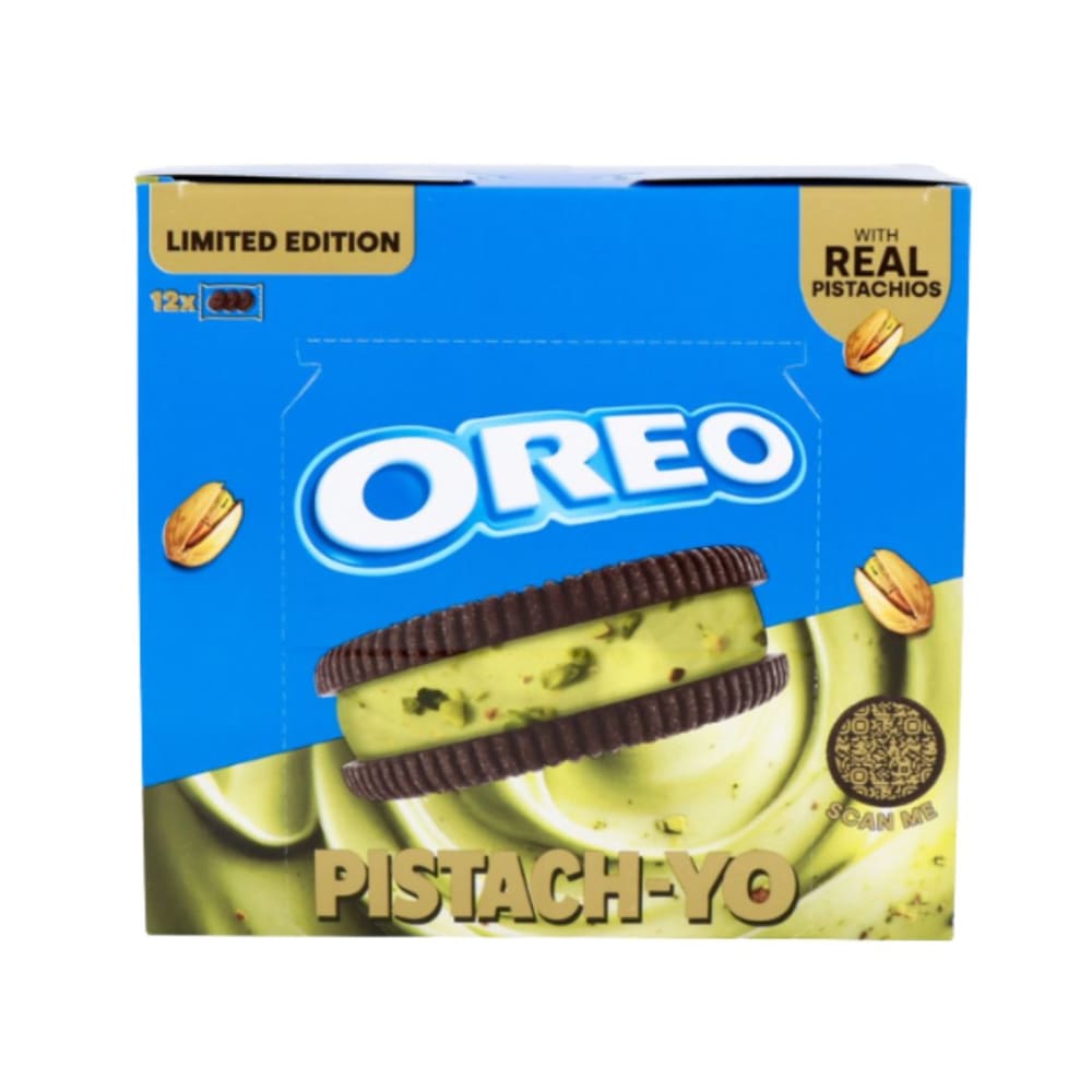 Oreo Pistach-Yo Pistachio Cookie Sandwich Biscuit 12*34g