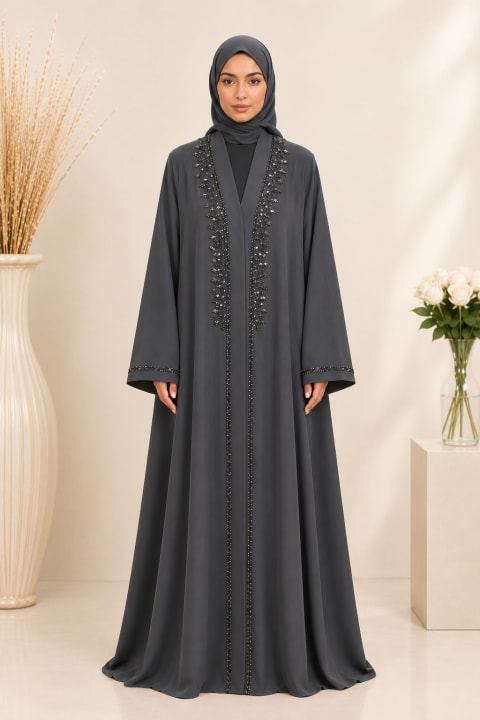 Original Zoom Fabric Handmade Abaya with Stoller