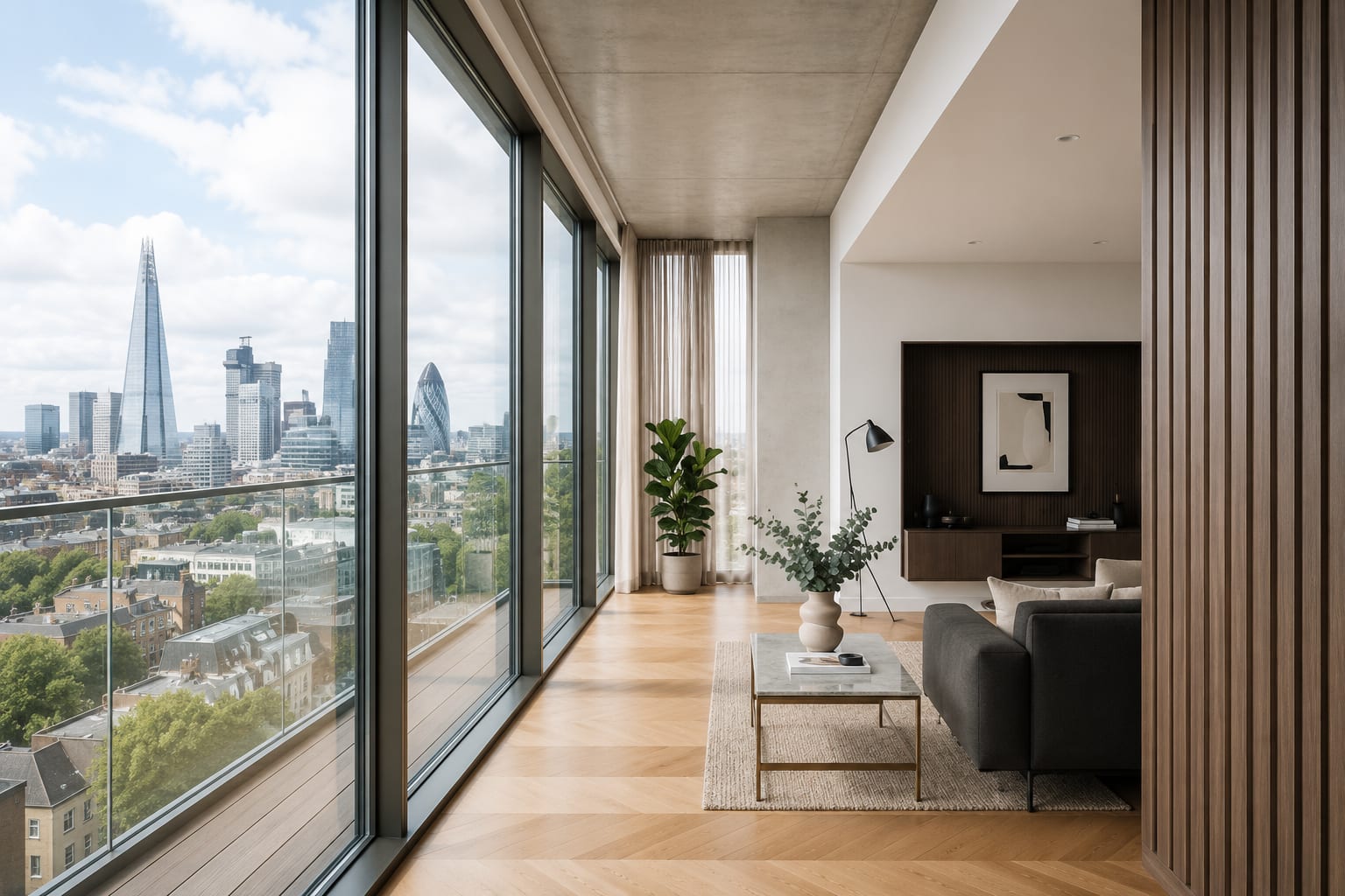 Luxury bedroom design property backdrop for vertical reel visualization