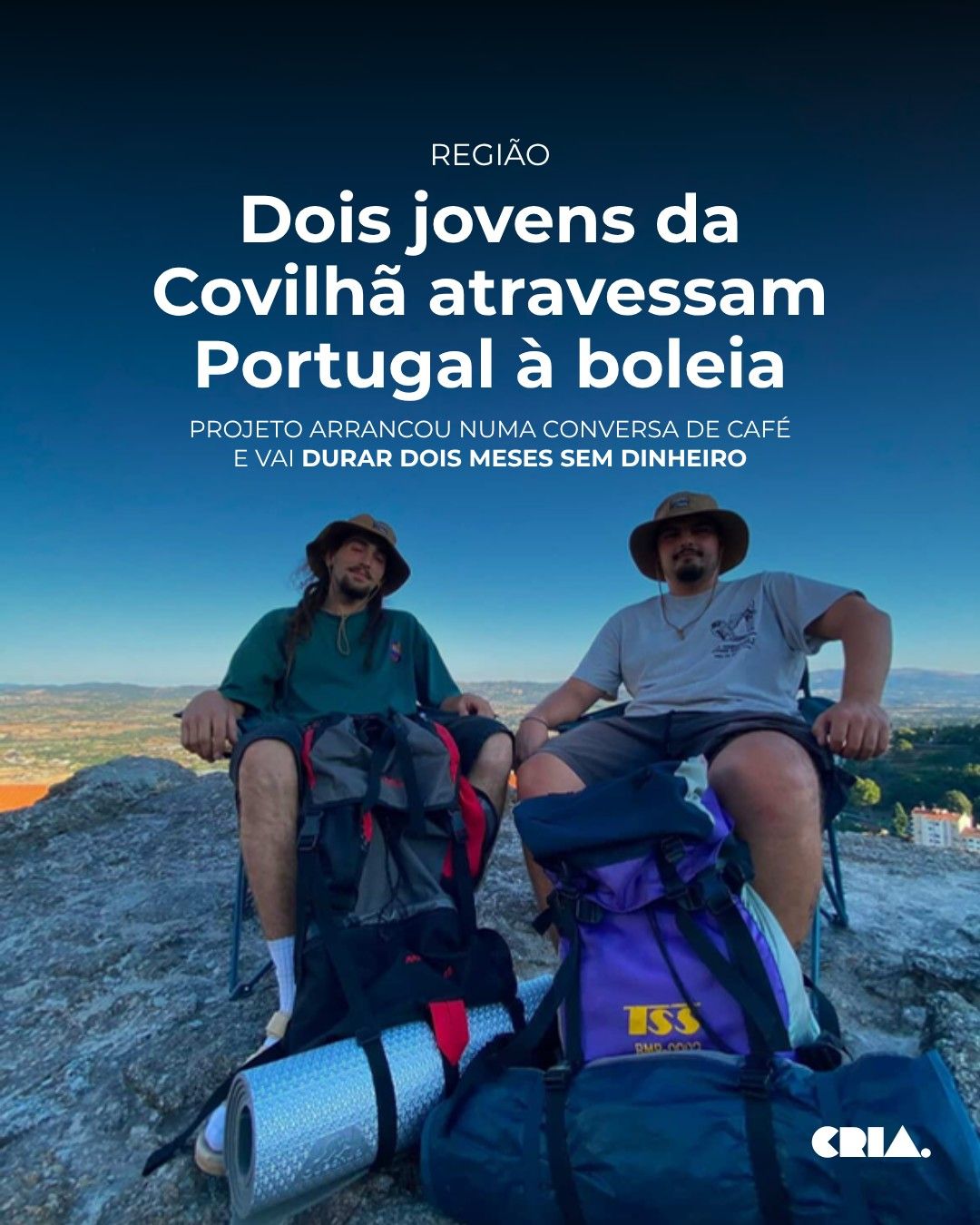 Dois jovens da Covilhã atravessam Portugal à boleia