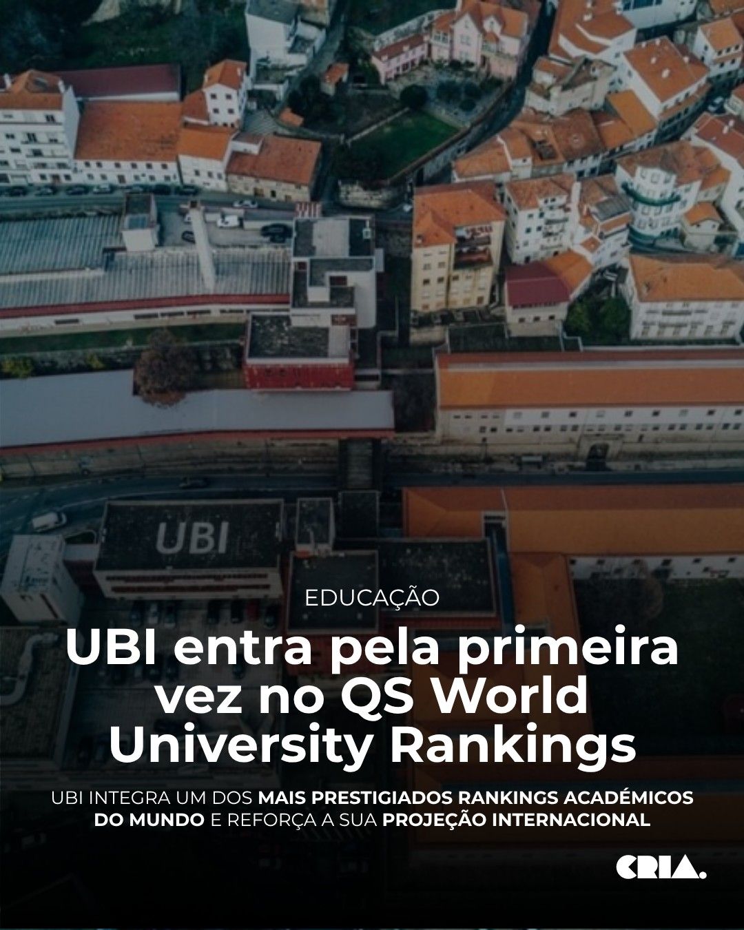 UBI entra pela primeira vez no QS World University Rankings