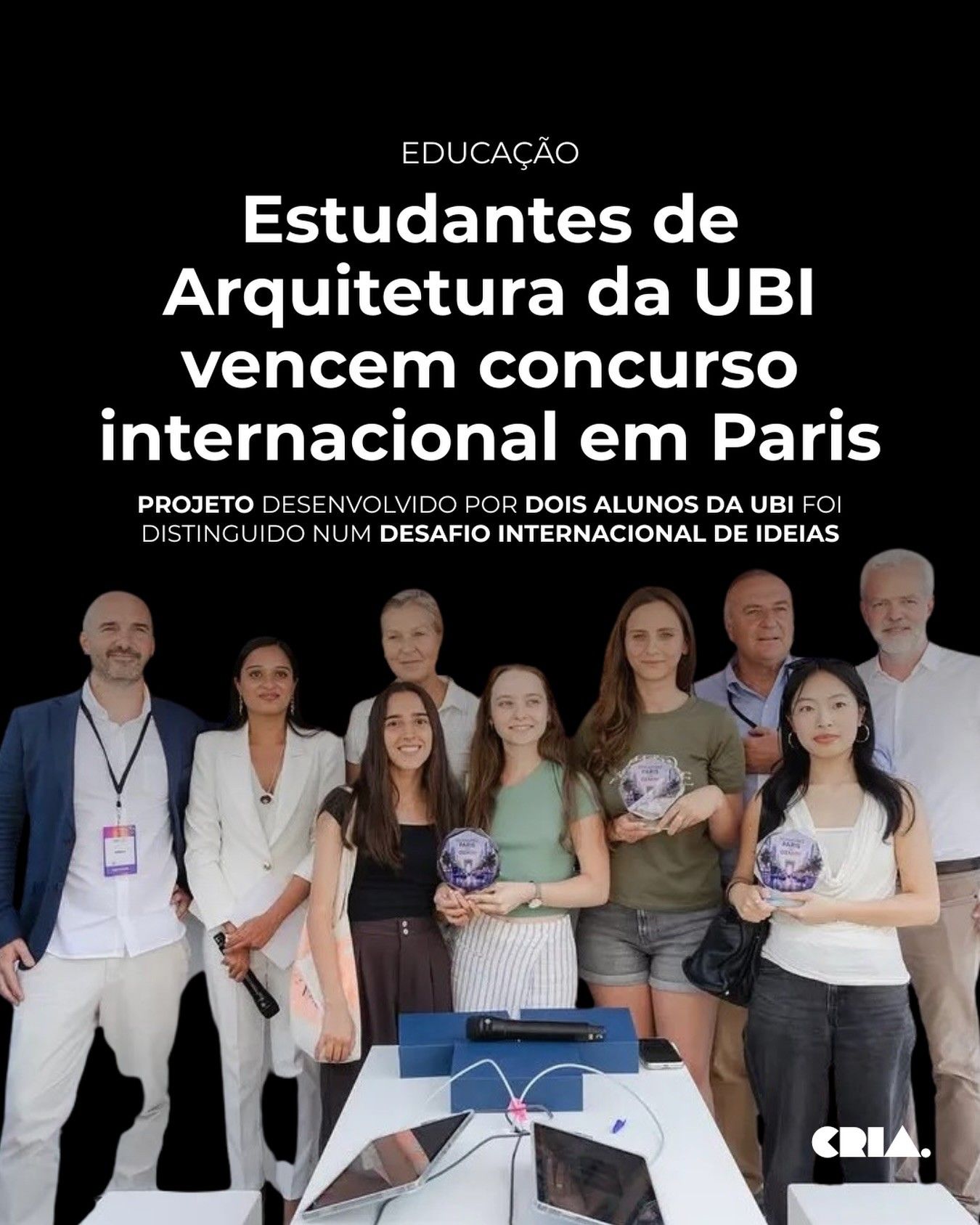 Estudantes de Arquitetura da UBI vencem concurso internacional em Paris