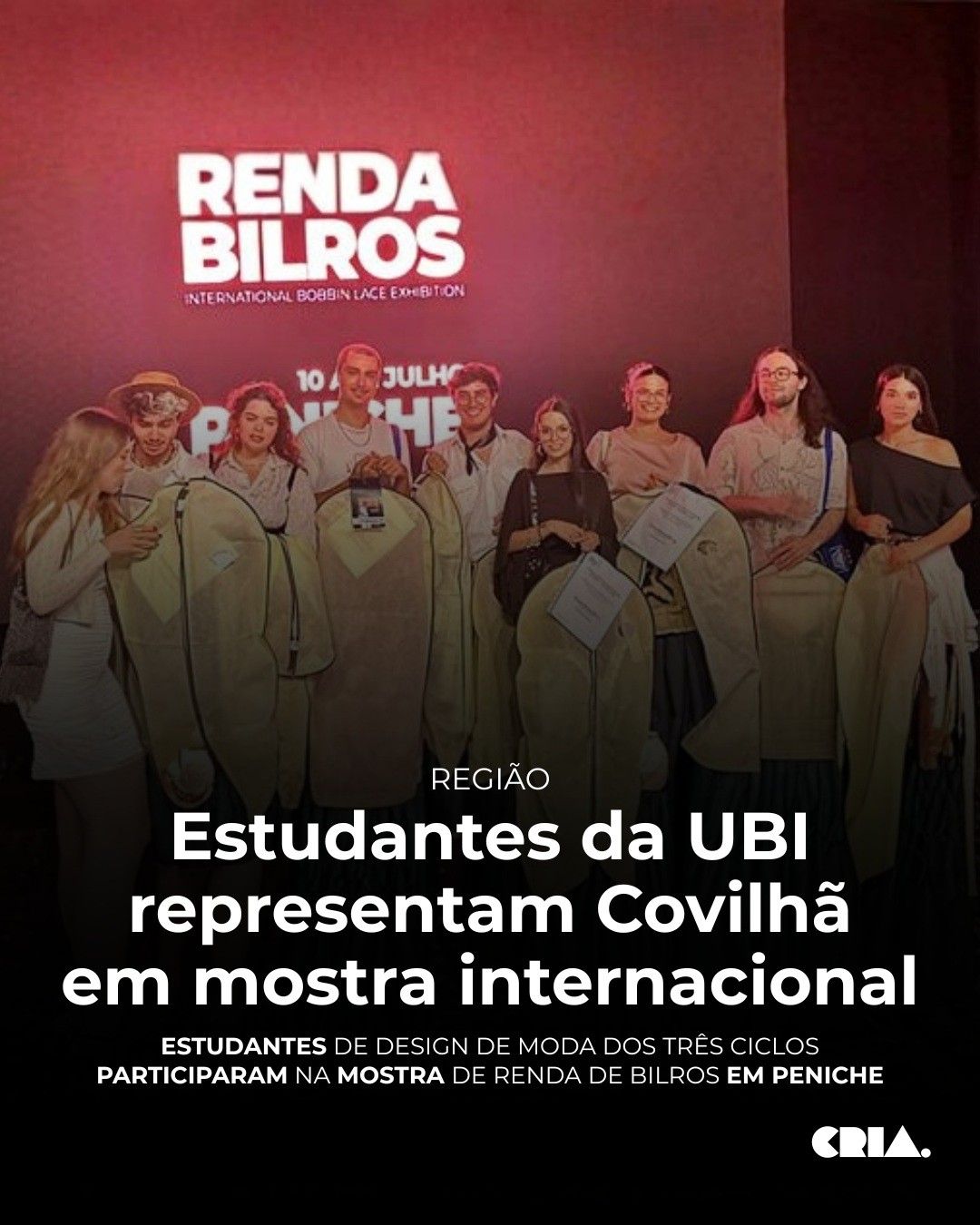 Estudantes de Design de Moda da UBI participam em mostra internacional de Renda de Bilros em Peniche