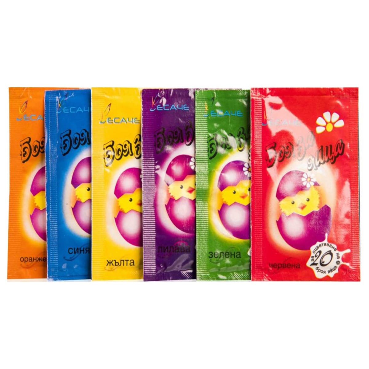 Боя за яйца единични цветове Весаче – (P070)