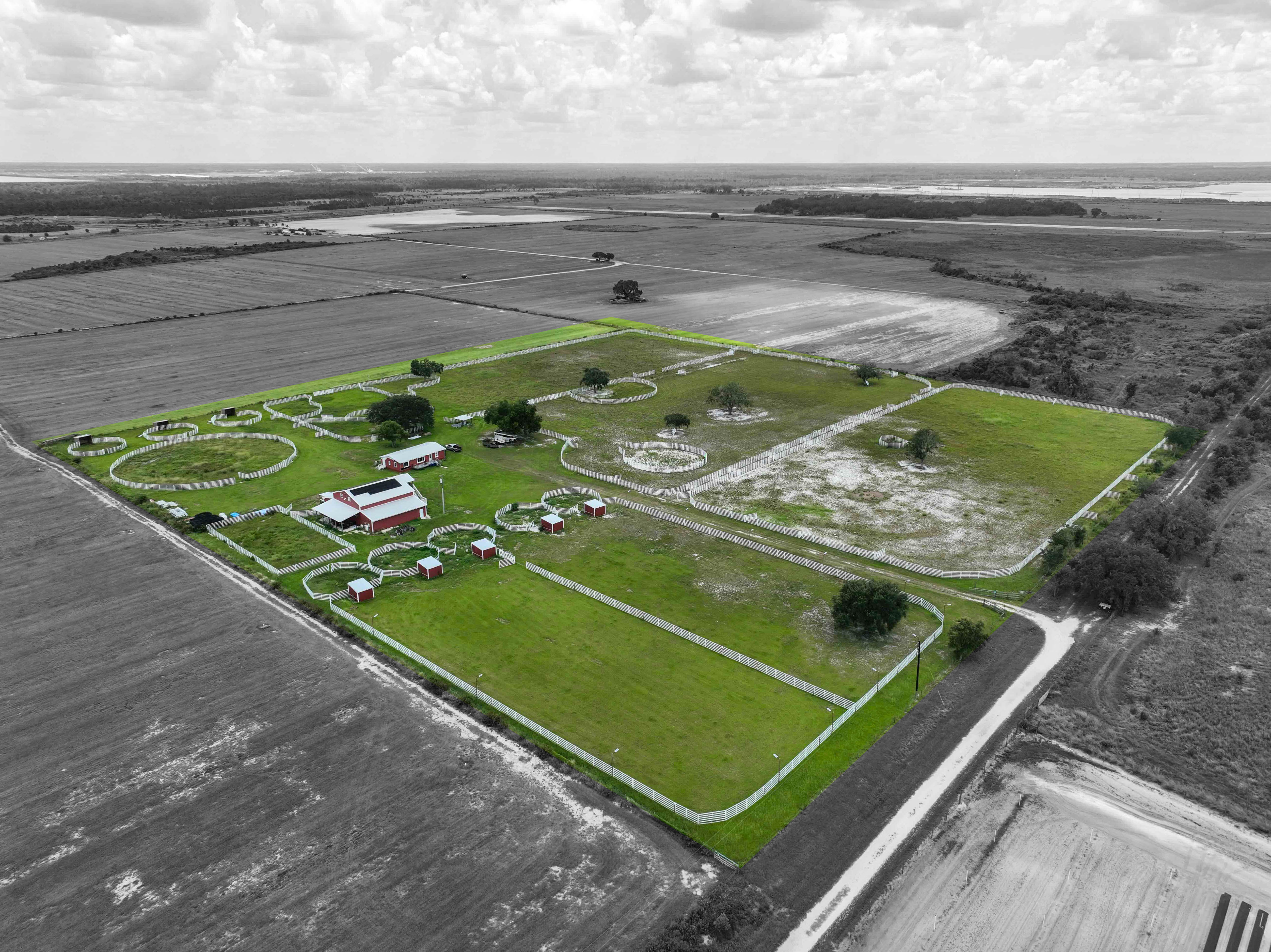 Professional vacant land aerial photography