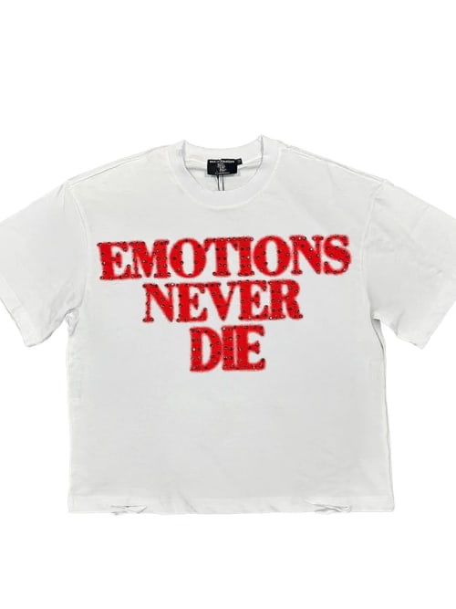 Red ‘End’ Rhinestone Tee