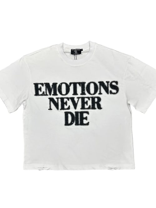 White ‘End’ Rhinestone Tee