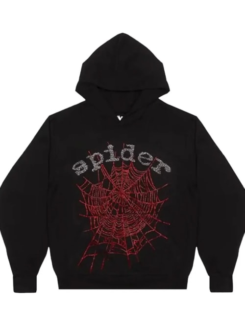 Hoodie Sp5der rhinestone