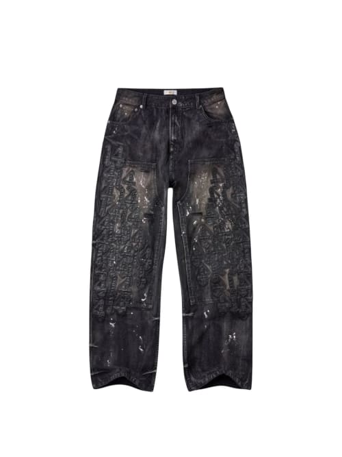 Valley dreams black denim cat