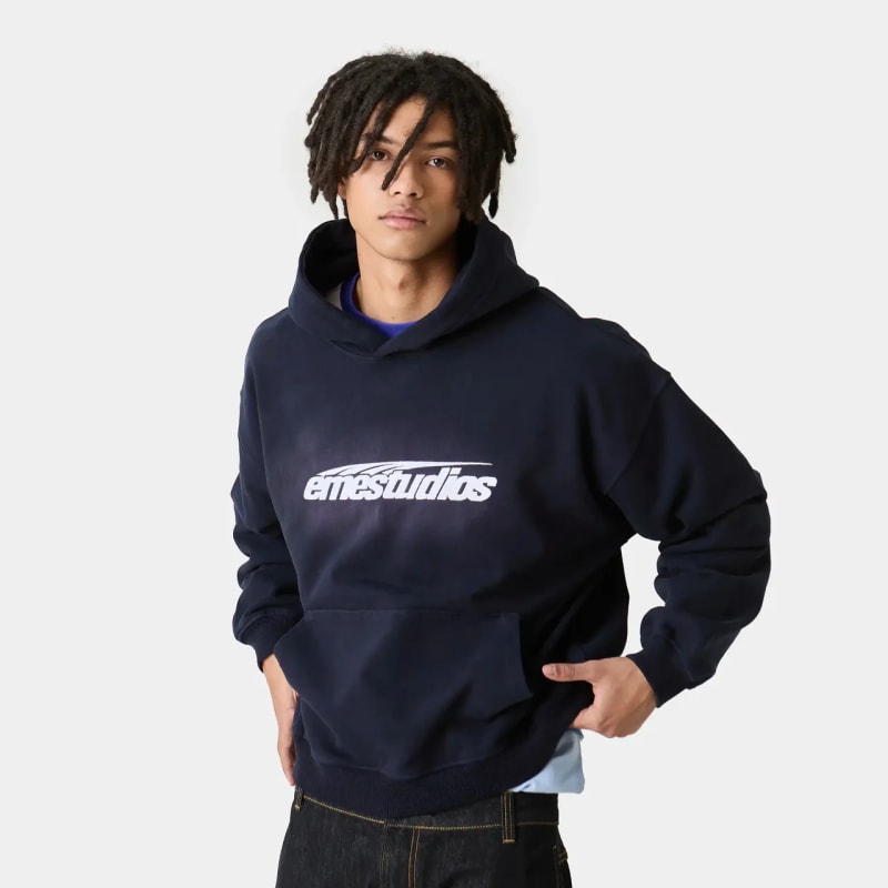 Inteal Navy Hoodie Oversized