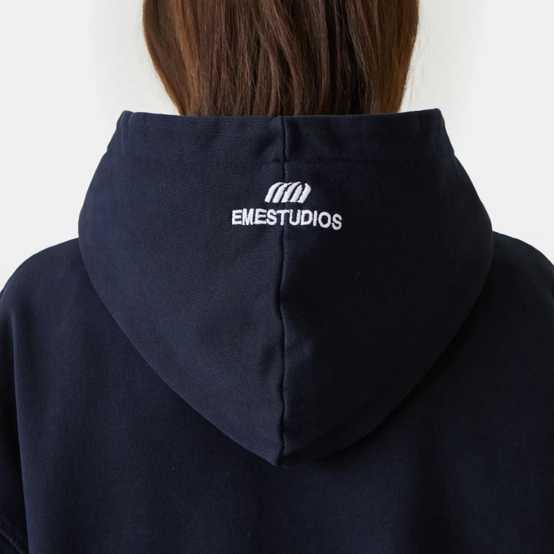 Inteal Navy Hoodie Oversized