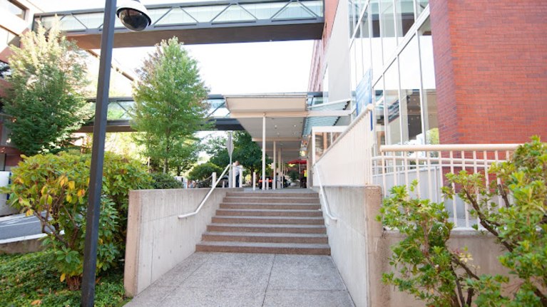 Safety and security are a priority. Patients and visitors must pass through a metal detector and consent to bag search before entry.