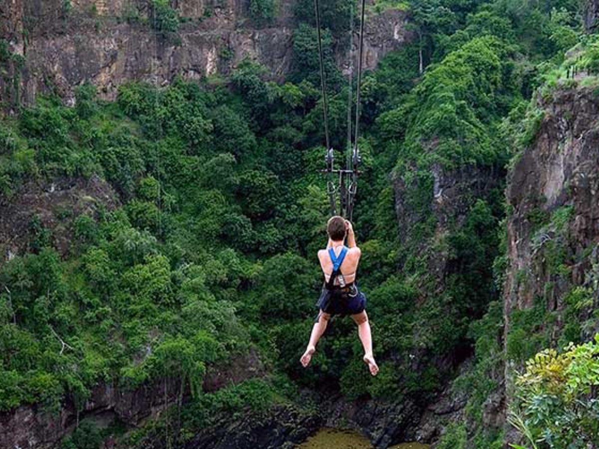 Zipline adventure & afternoon flight to Peten