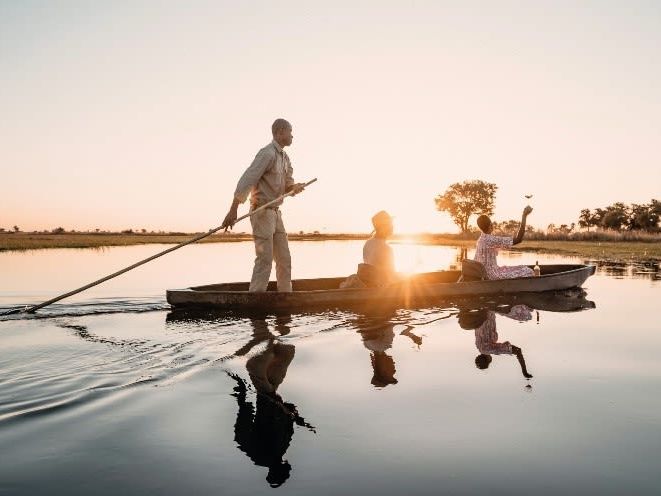 Guided Walk and Mokoro ride on the Okavango Delta
