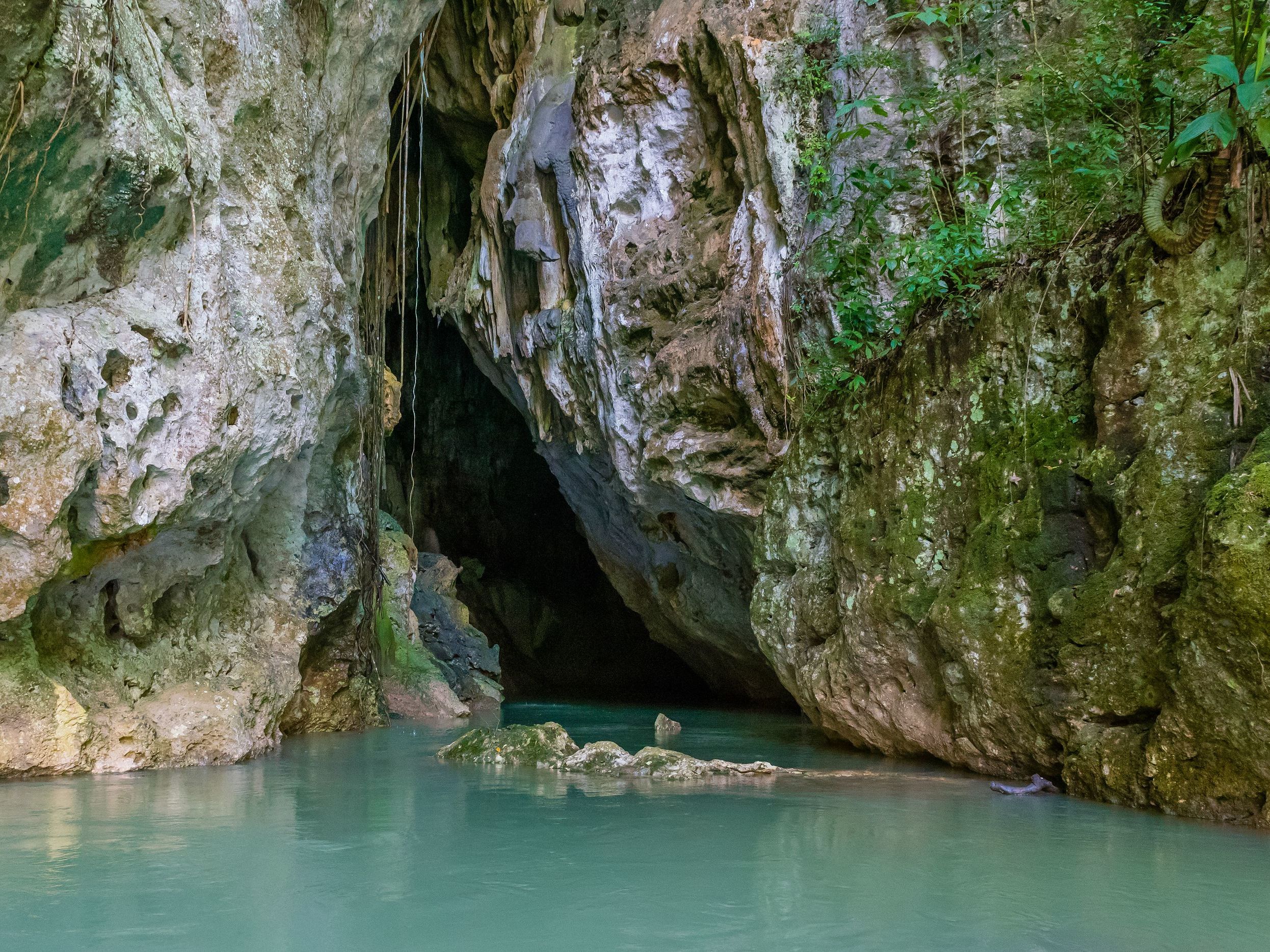 Barton Creek Cave Canoeing