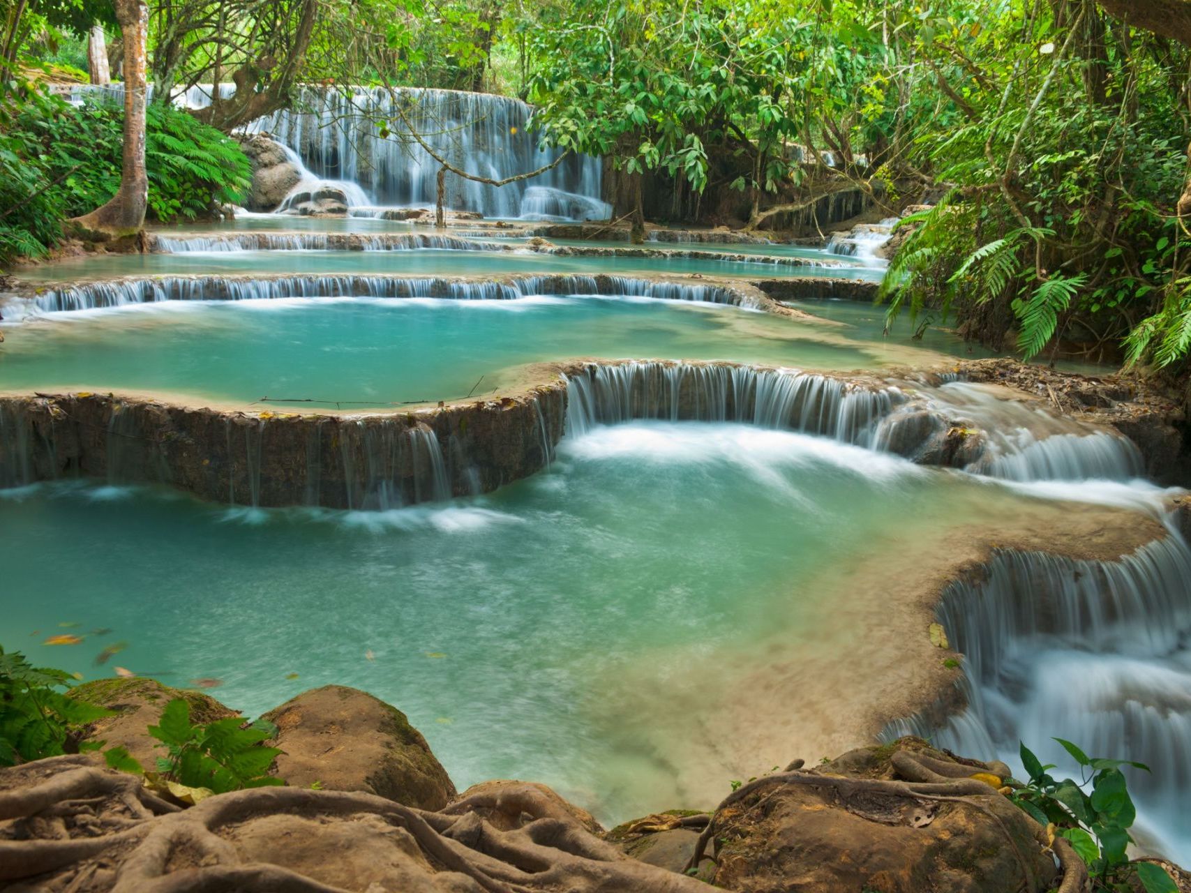 Morning Alms Ceremony and Kuang Si Waterfall Visit