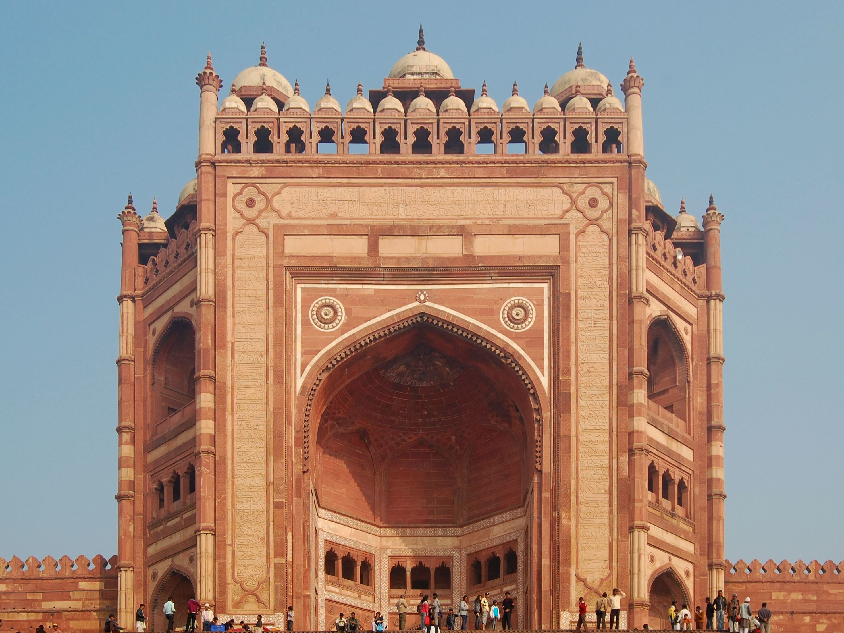 Drive to Agra with a visit of Fatehpur Sikri enroute. Sunset Visit of the Taj Mahal