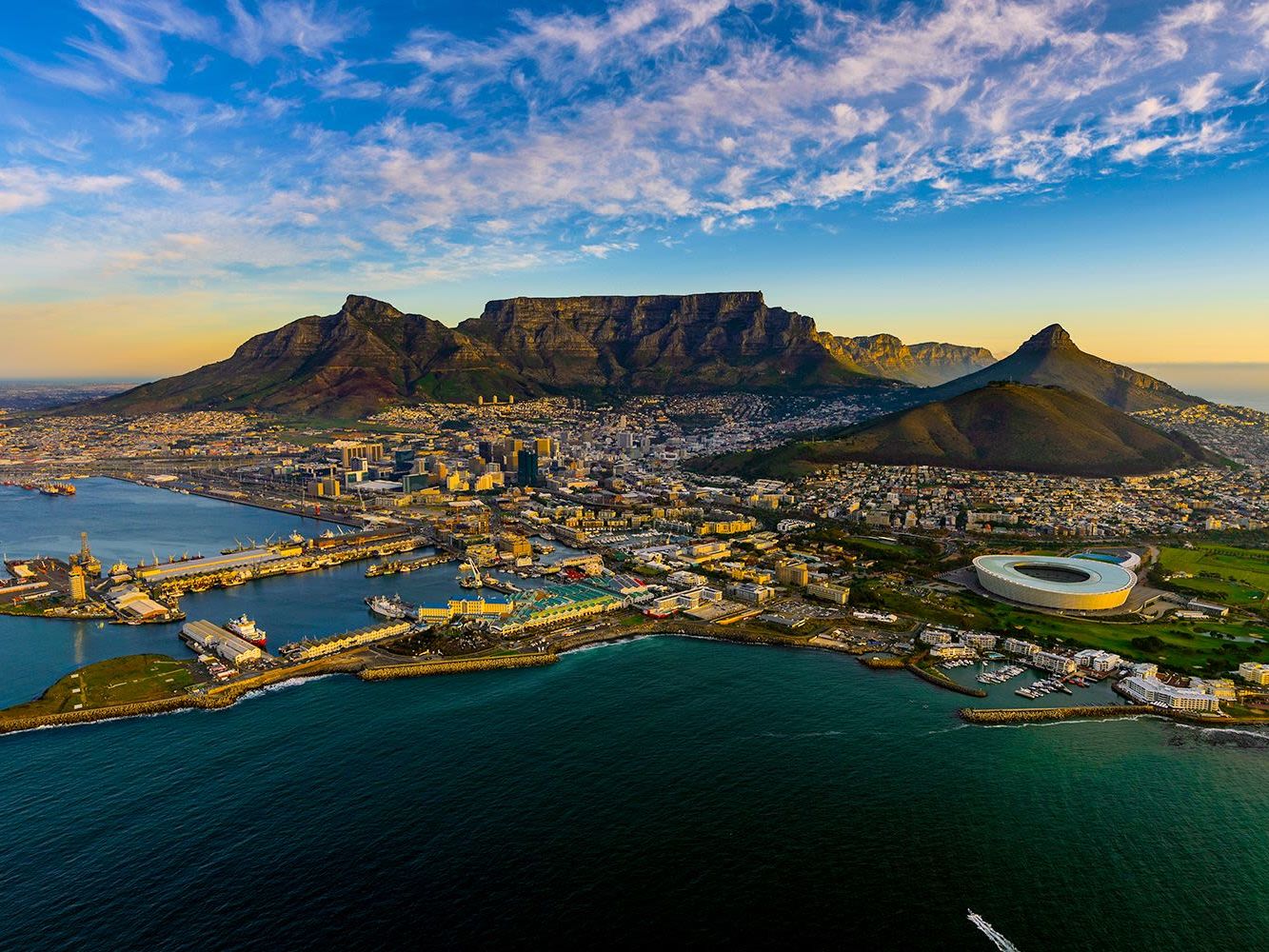 Arrival in Cape Town, South Africa