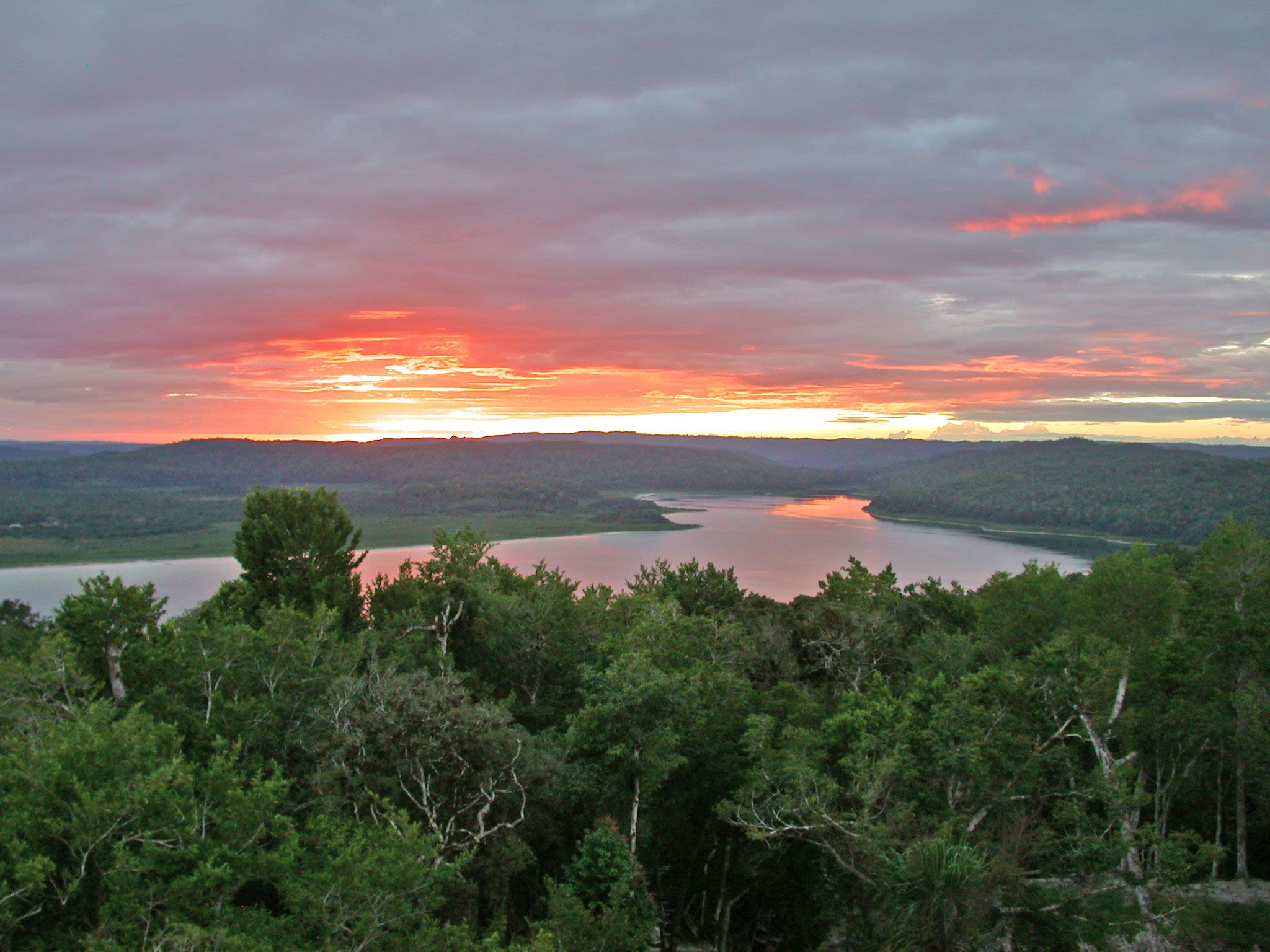 Yaxhá and Sunset in the Jungle