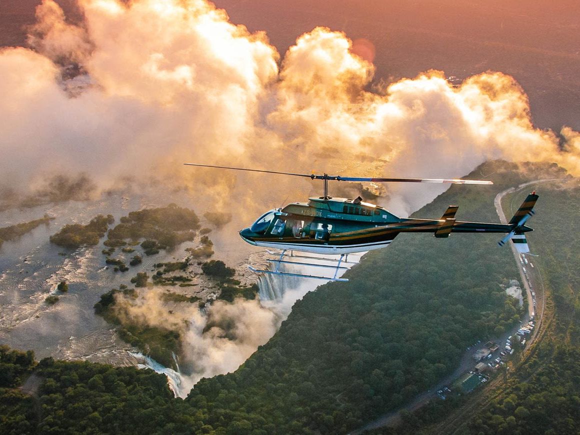 Victoria Falls scenic helicopter flight