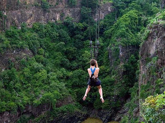 Zipline adventure & afternoon flight to Peten