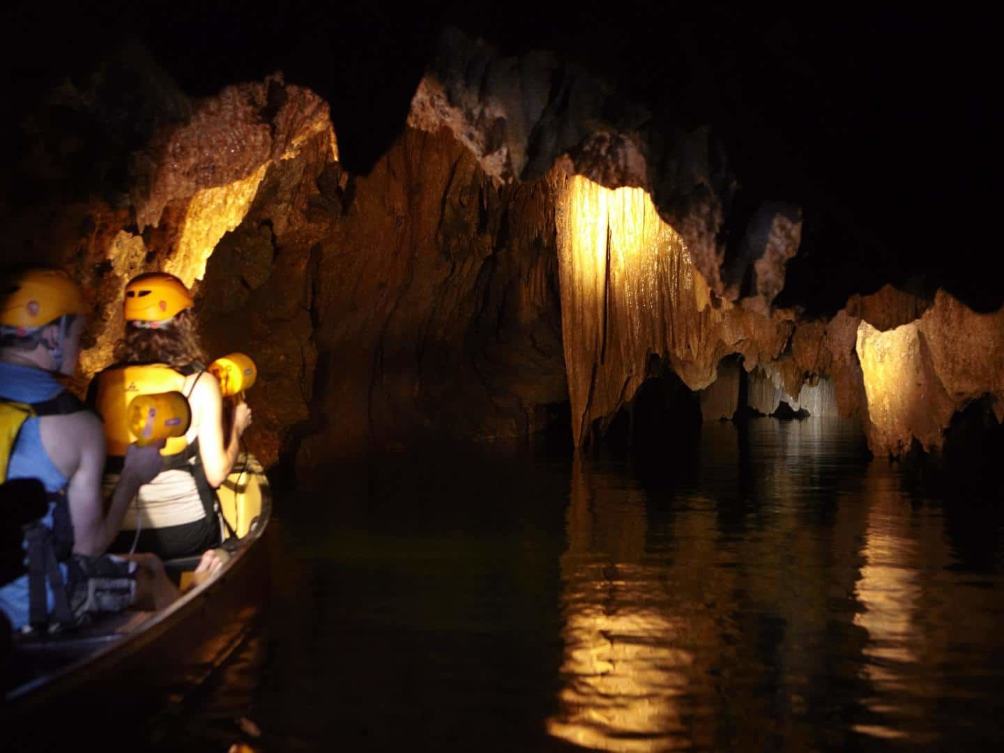Barton Creek Cave Canoeing