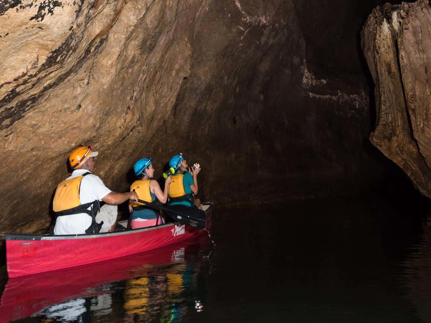 Barton Creek Cave Canoeing